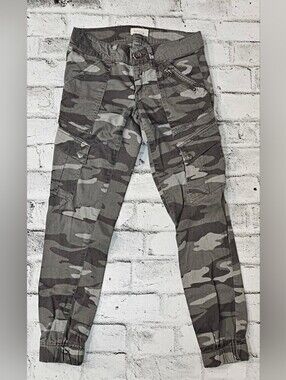 Jolt Camo Cargo Jogger Pants Size 11 Green Military Utility Pants